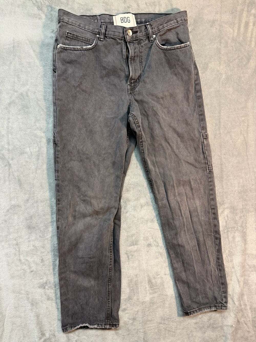 BDG Urban Outfitters Straight Leg Jeans Washed Black Size 30x32